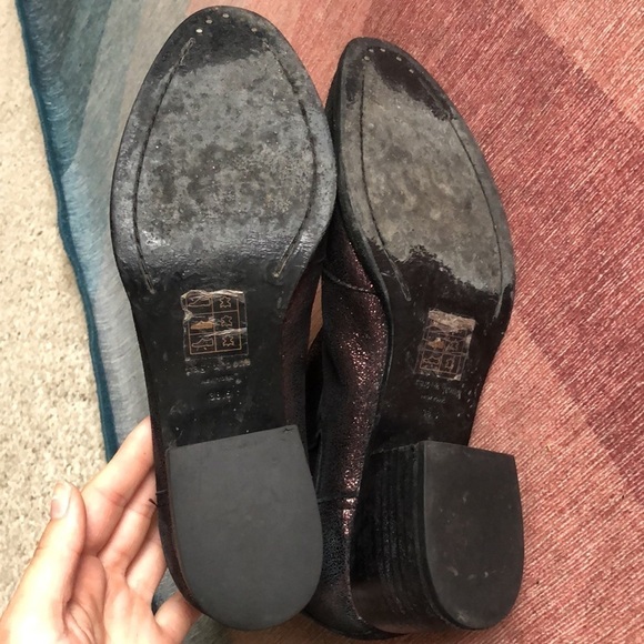 Rag & Bone Metallic Copper Drea Walker Suede Ankle Booties - Picture 12 of 15